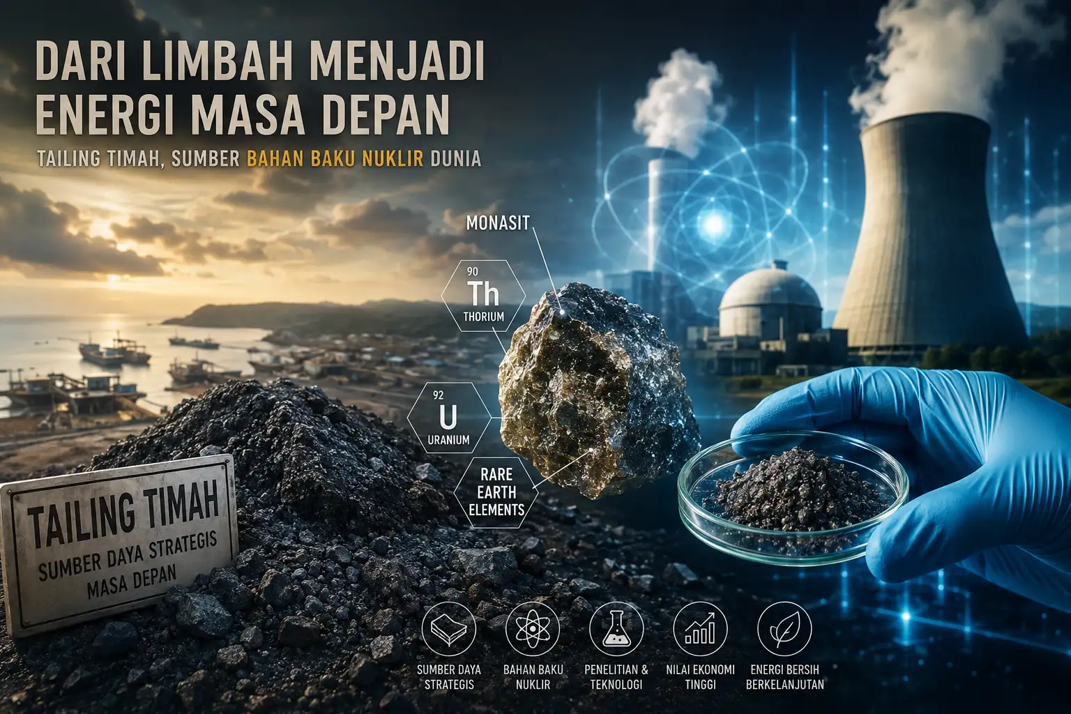 Harta Karun di Balik Tailing Timah, Dunia Mulai Memburu Thorium dan Uranium
