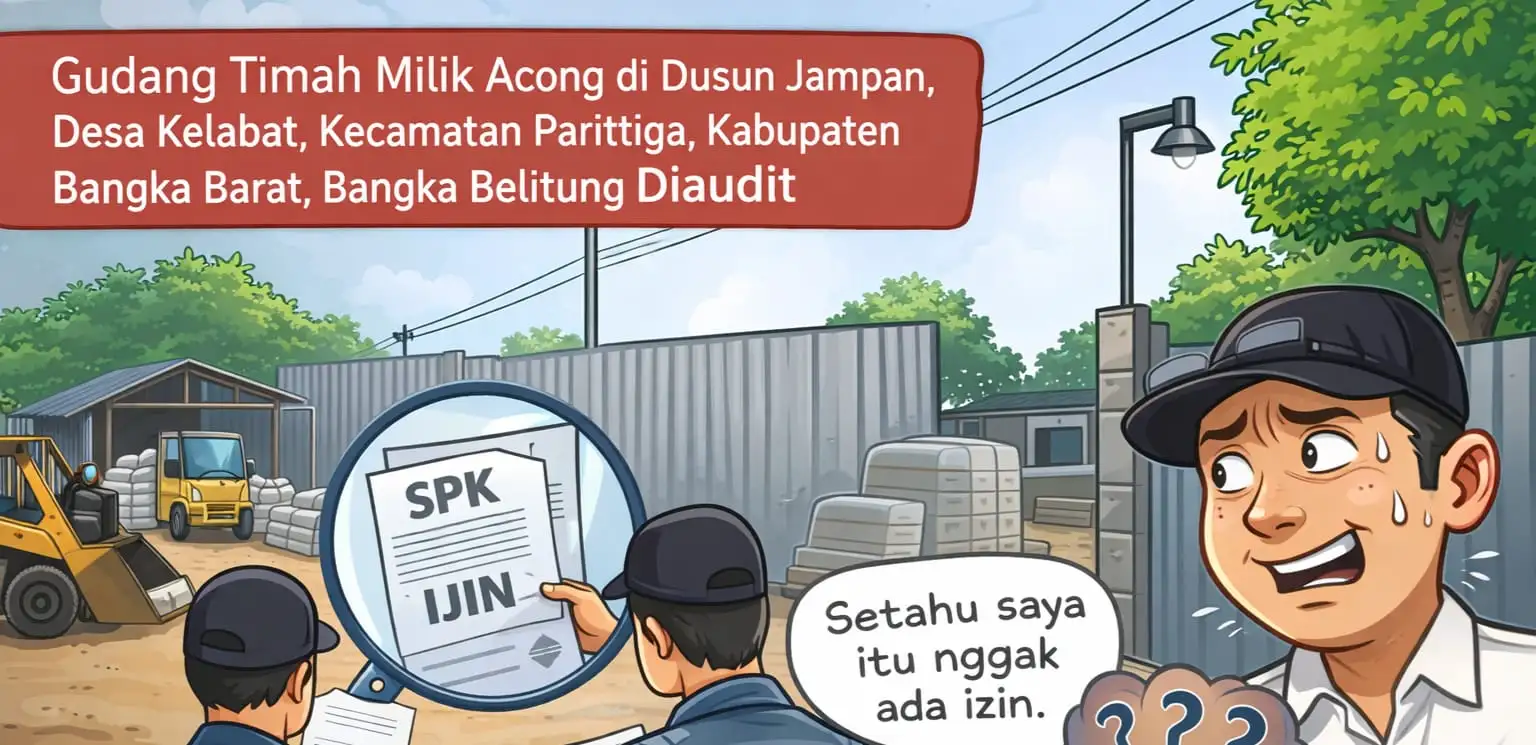 Gudang Timah Acong di Jampan Disorot: Klaim Mitra PT Timah Tbk dan Diawasi Satgas, Legalitas Dipertanyakan