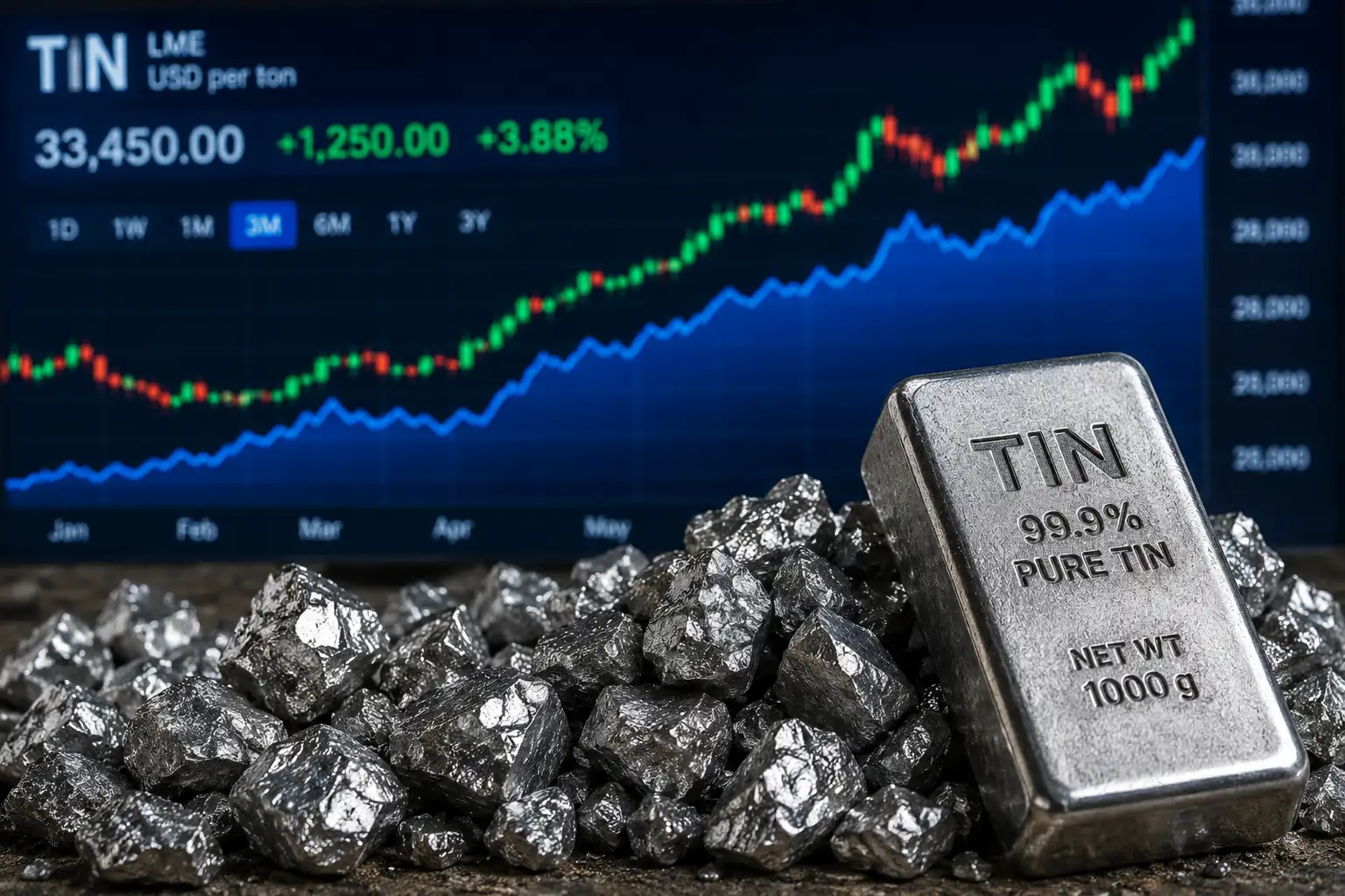 Harga Timah Internasional Menguat, Pasar Masih Dibayangi Kekhawatiran Pasokan
