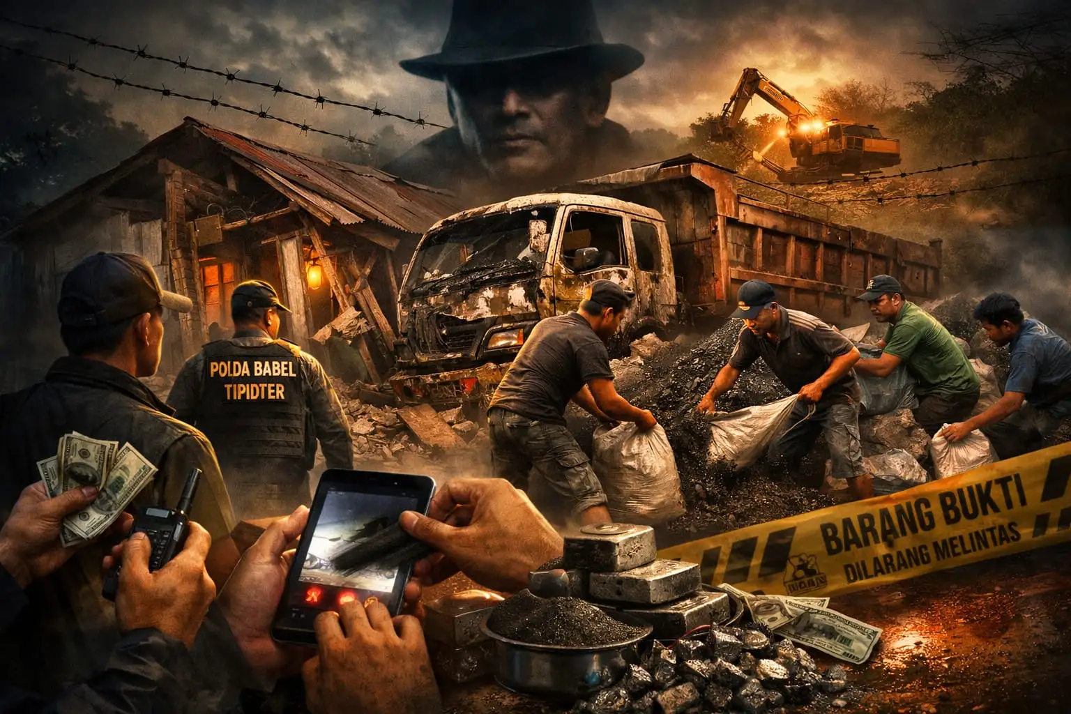 Jejak Timah Gelap Terkuak: Rumah Hancur, Bukti Hilang, Liku Diduga ‘Tak Tersentuh’!