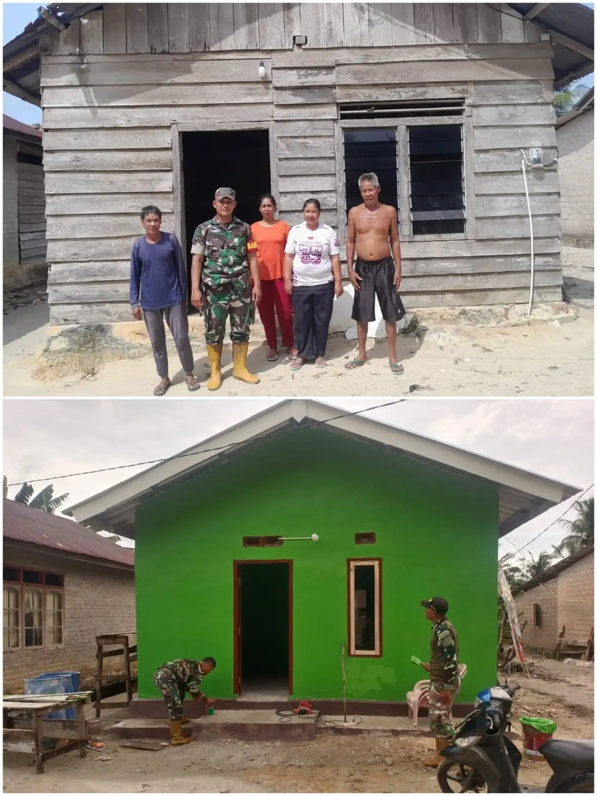 Satgas TMMD Ke 127 Kodim 0432/Basel FINISING RLTH Rumah Warga