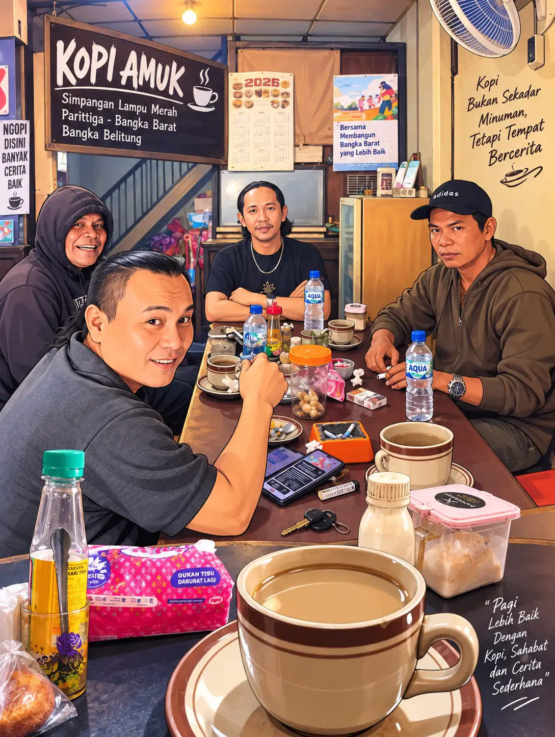 Secangkir Kopi, Sepenggal Cerita: Menikmati Hangatnya Pagi di Kopi Amuk Parittiga