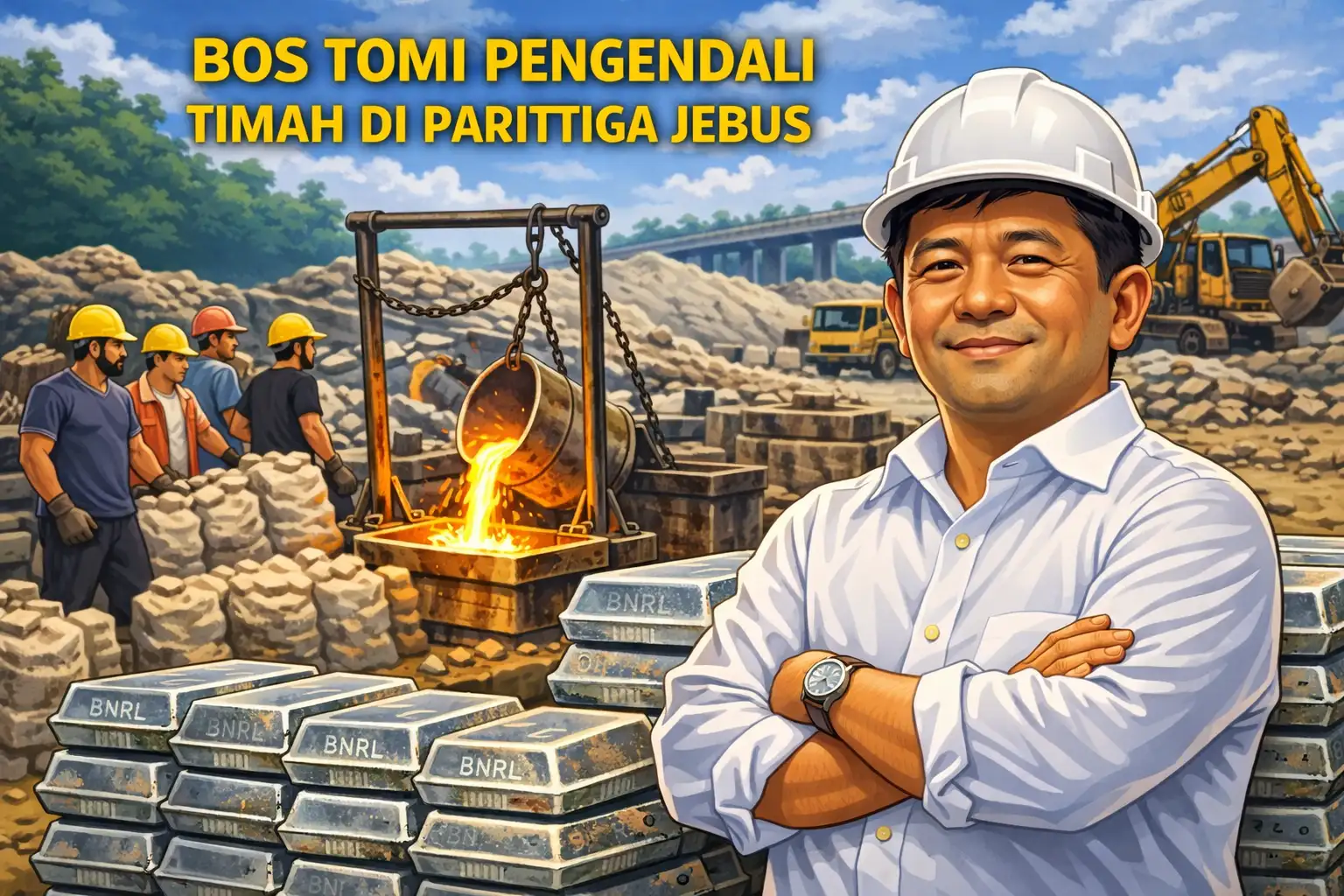 Bayang-Bayang “Pemain Besar” di Balik Aktivitas Timah Parittiga: Siapa Sebenarnya Pengendali di Lapangan?
