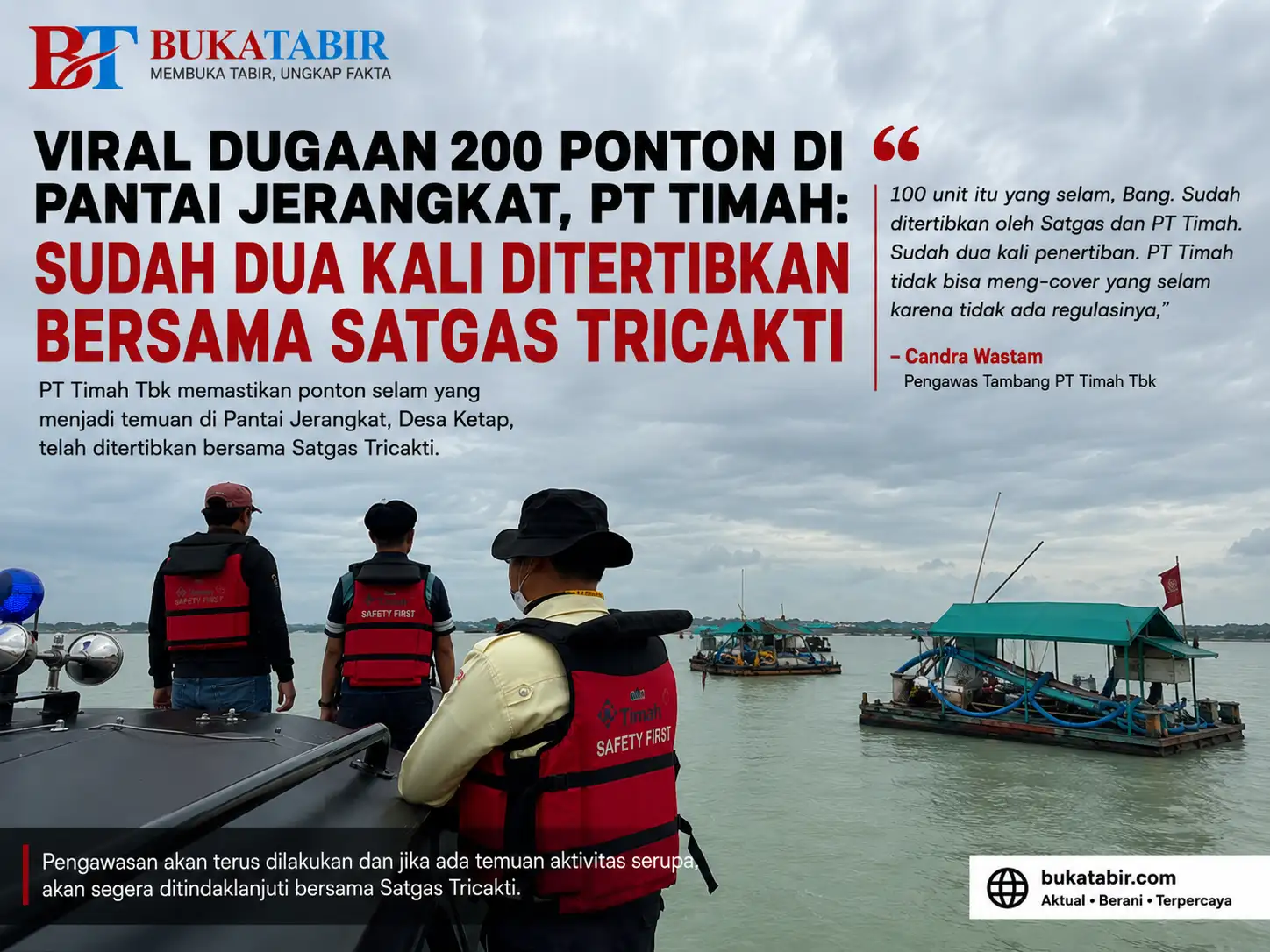 Candra Wastam: Ponton Selam di Pantai Jerangkat Telah Ditertibkan, Jika Ditemukan Lagi Akan Ditindak