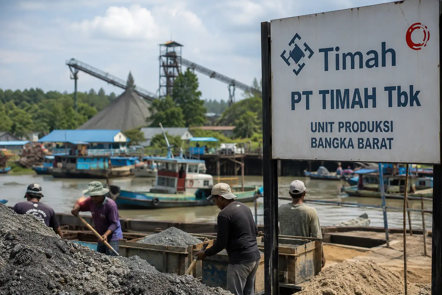Harga Timah Dunia Naik, Perputaran Pasir Timah di Bangka Barat Ikut Meningkat