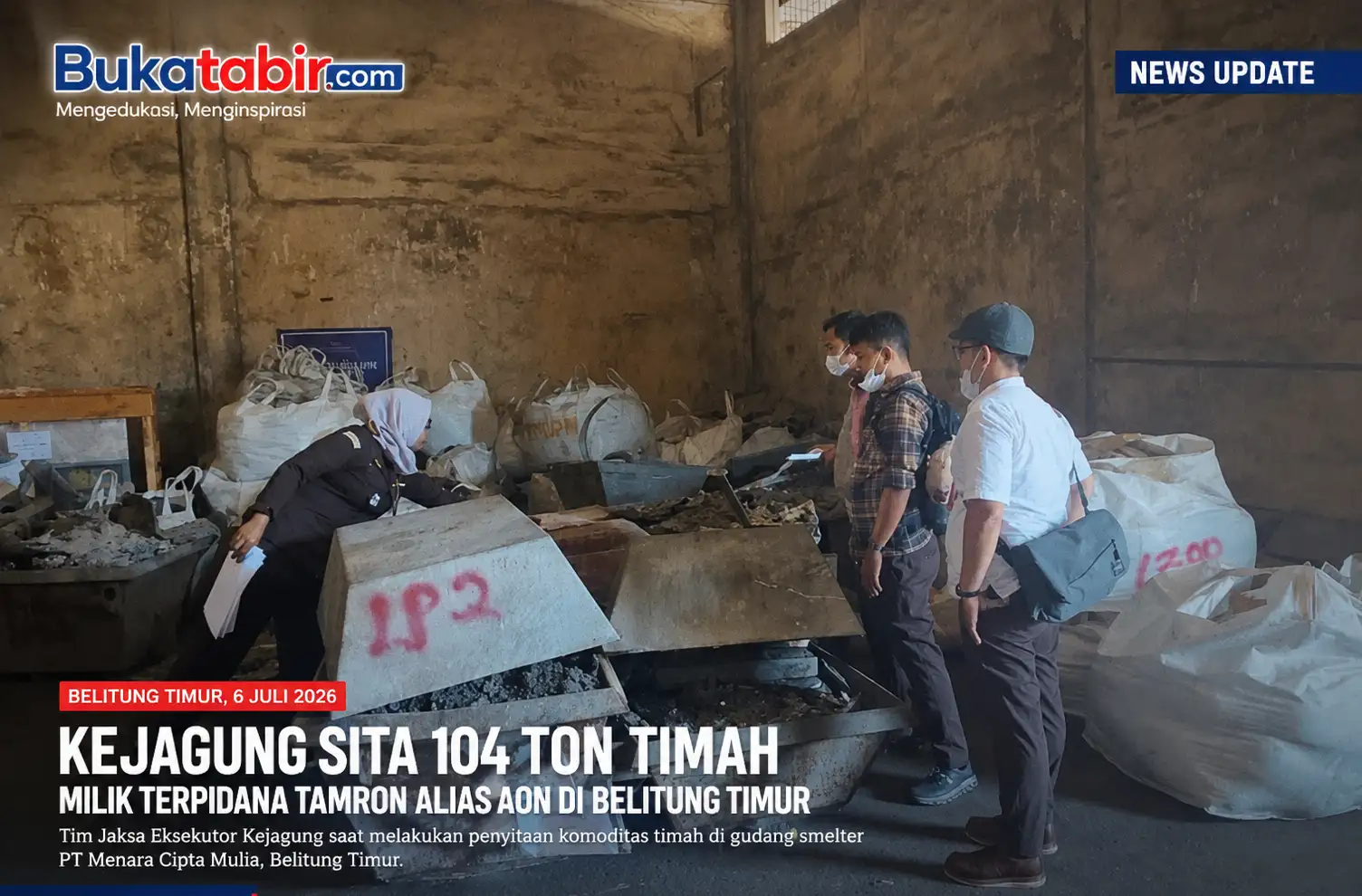 Pulihkan Kerugian Negara, Kejagung Sita 104 Ton Timah Terpidana Korupsi Aon