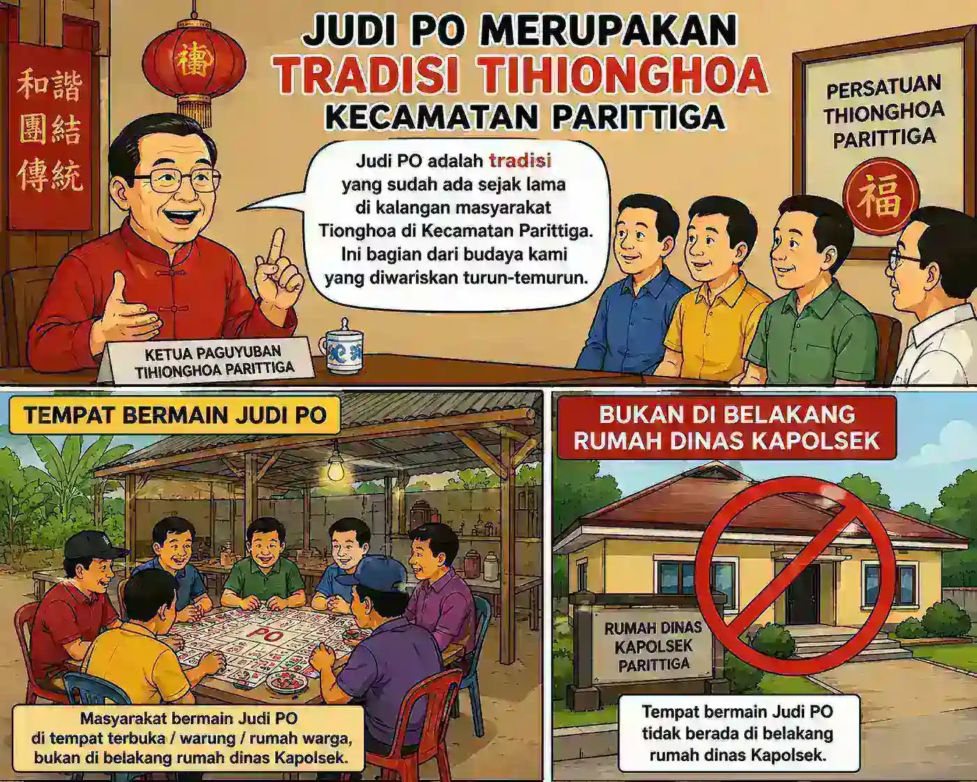 Isu Judi PO Menghangat, Warga Tegaskan Aktivitas Tidak Berada di Belakang Rumah Dinas Kapolsek