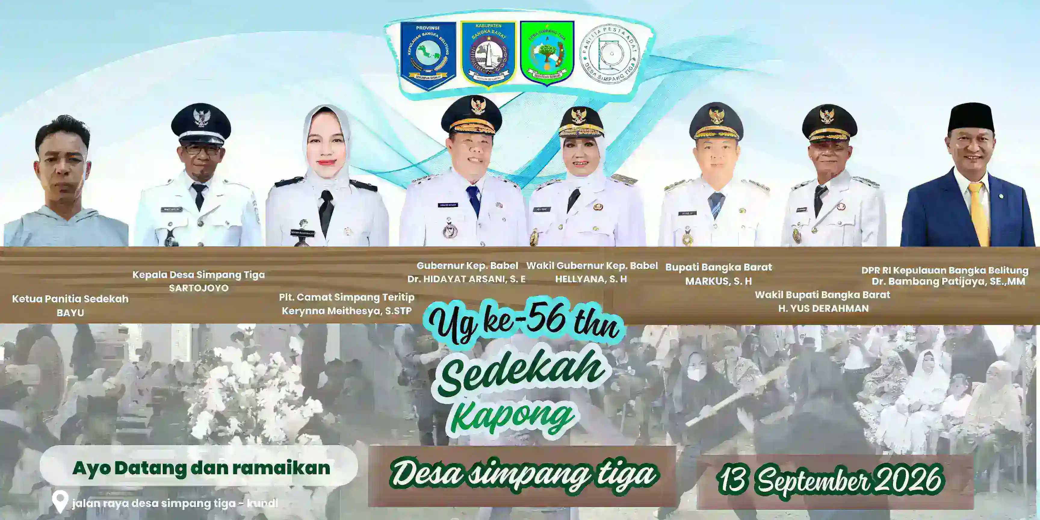 Tradisi 56 Tahun Tetap Terjaga, Desa Simpang Tiga Siap Gelar Sedekah Kampung