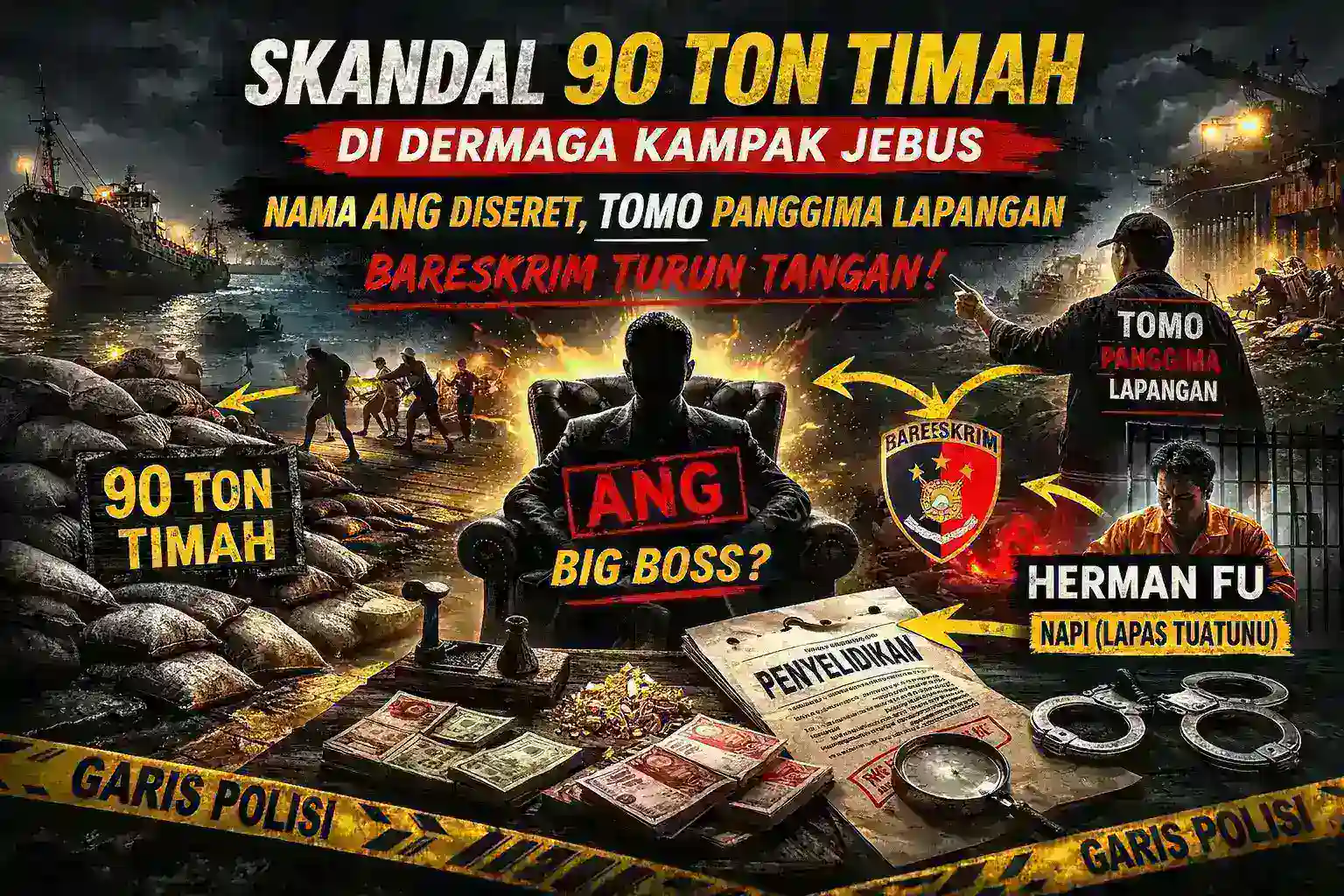 Nama ANG Menggema di Skandal 90 Ton: Mabes Polri Turun, Akankah Bos Besar Tersentuh?