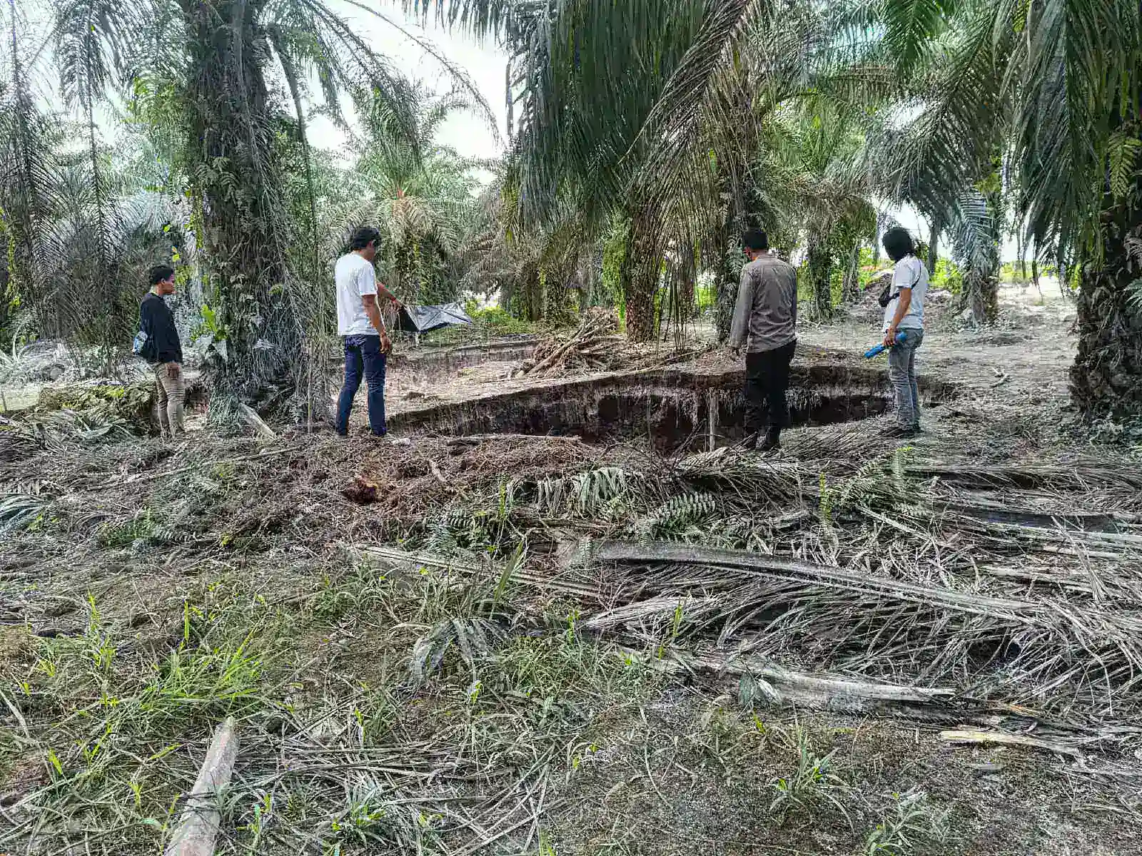 Polsek Jebus Tertibkan Tambang Ilegal di Area Sawit Cong Akin, Warga Diminta Aktif Melapor